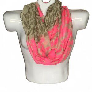 Pink & Leopard Infinity Scarf